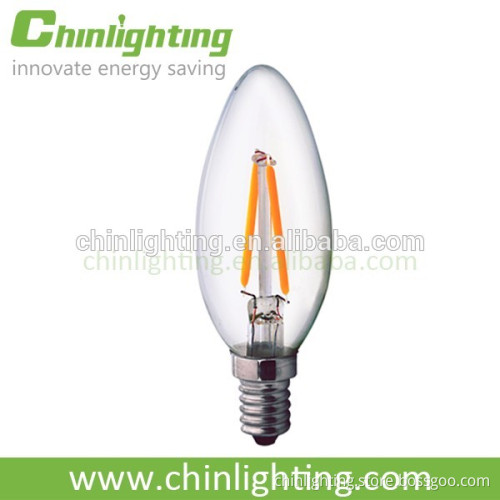 Flame cfl filament c35 4w frosted candle filament lamp c35 3w led electric candle light